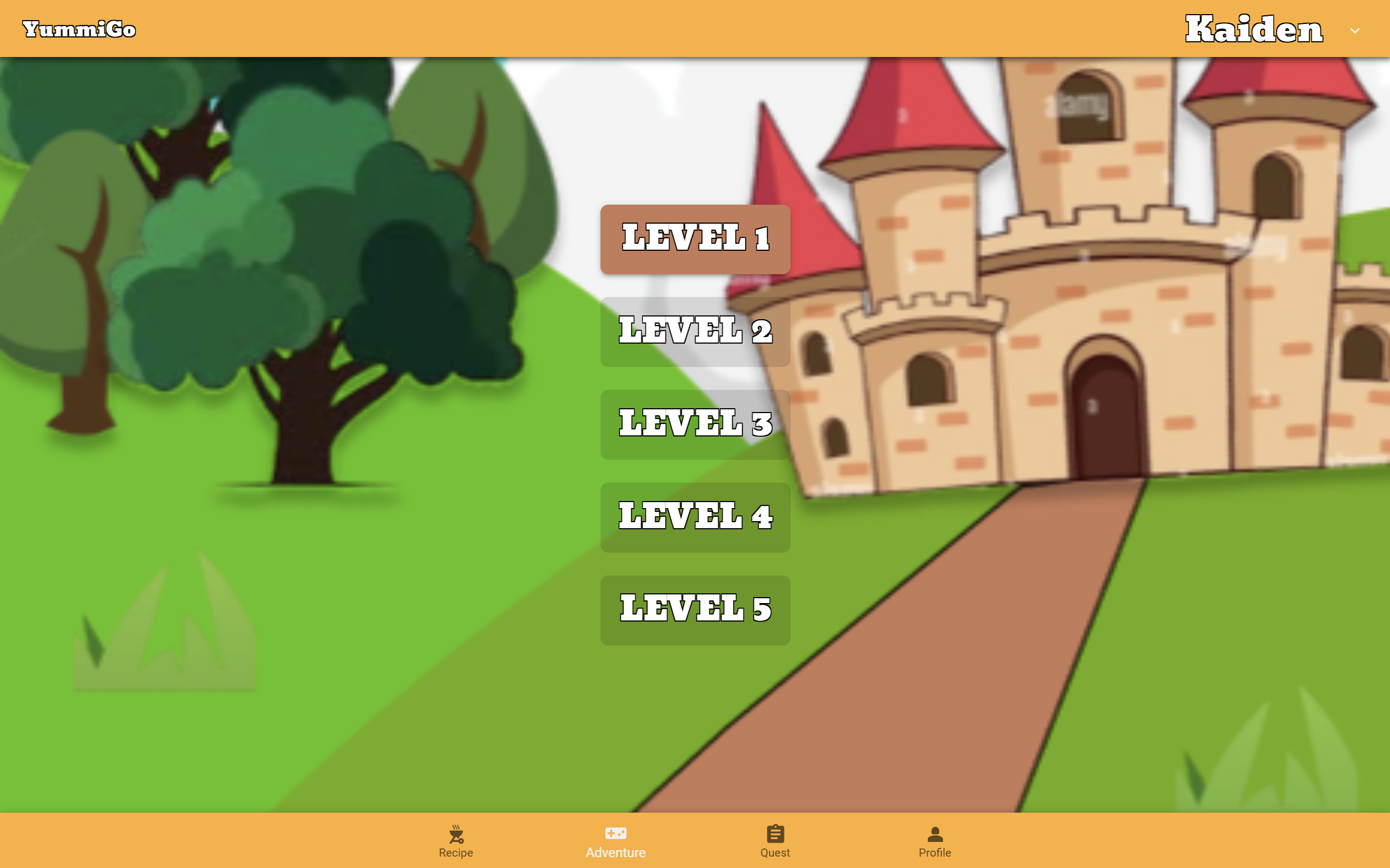 YummiGo Final Adventure Page