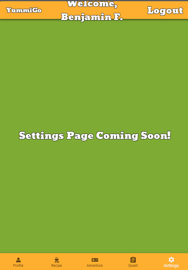 YummiGo Initial Prototype